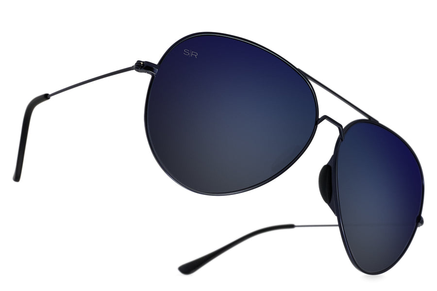 Tangle Free Aviator - Navy Polarized